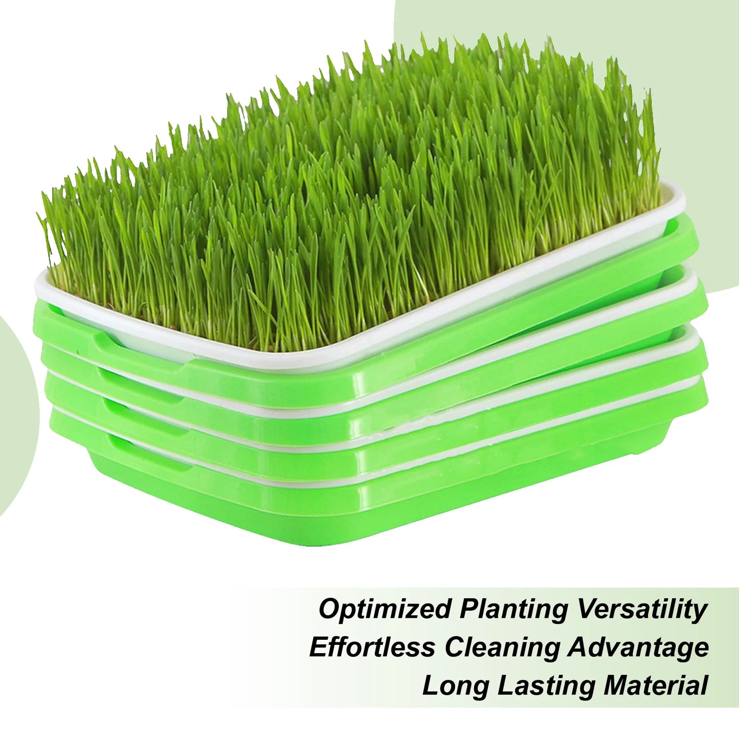 Germination Tray Reusable Plant Tray Hydroponic Propagators For Indoor Gardening Catcher Trimming Breeding Flower Grass Watering