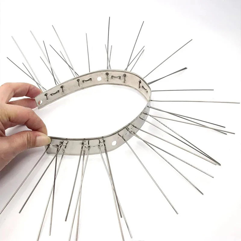 Bird Spikes Repellent Supplies Against Pigeons Crows Repeller Outdoor Defense Scare Birds Garden Scarecaper Outside Anti Gadgets