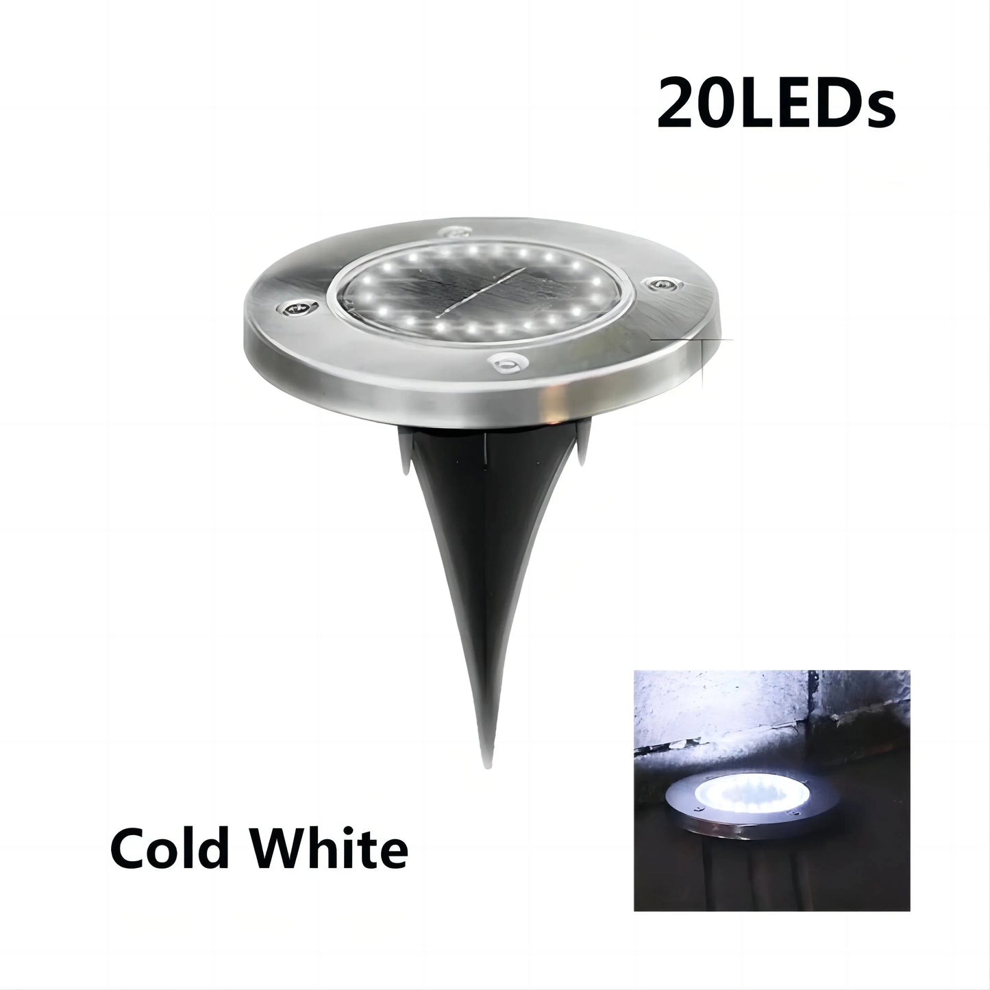 1/2pcs/4pcs/8pcs Outdoor Solar Lights Buried Garden Decor 8/20LED
