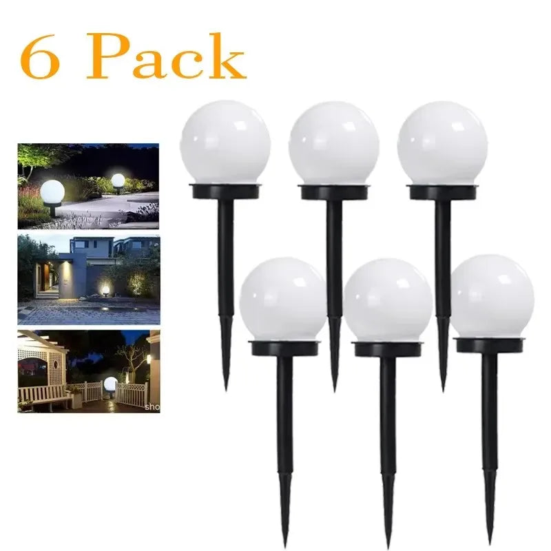 1/3/9PC Solar Powered LED Bulb Lamp Energy Light Waterproof Outdoor