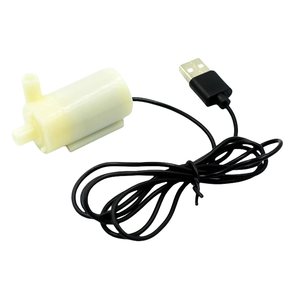 DC 3V 5V Micro Submersible Motor Pump Silent Portable Submersible Water Pump USB for Fish Tank Fountain Aquarium Garden
