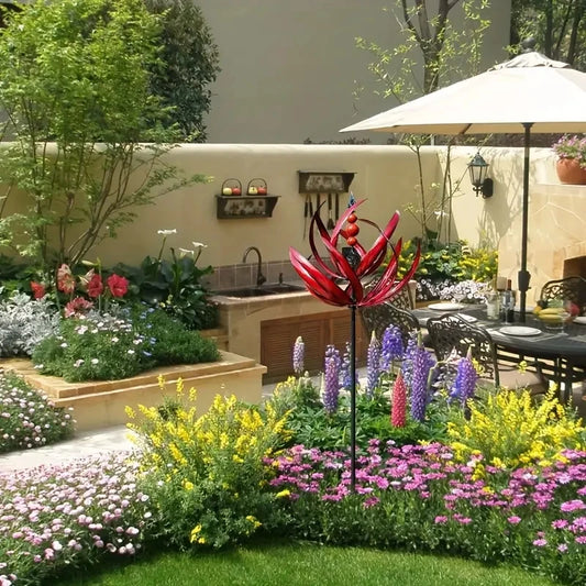 Harlow Wind Spinner Rotator Iron Inground Windmill Garden Harlow Wind Spinner Rotator Home Garden Decoration