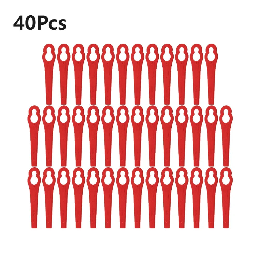 20-200pcs Lawnmower Blades Plastic L83 Grass Cutting Blade Replacement Parts Mowing Machine Blade Garden Cordless Grass Trimmer