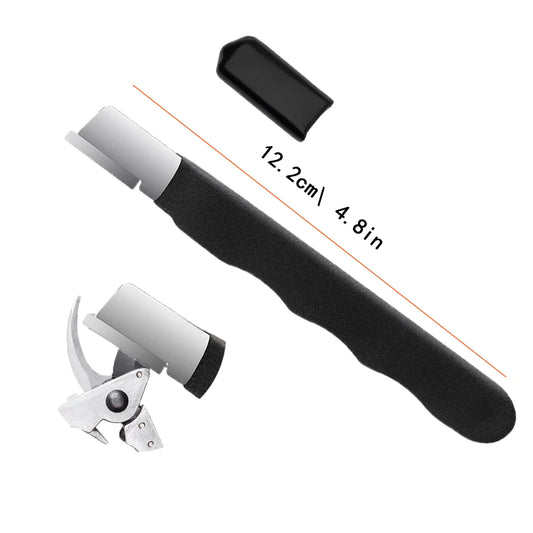 Kitchen Scissors Sharpener Tungsten Diamond Ceramic - Professional Sharpening Stone for All Blades Garden Shears Precision Tool