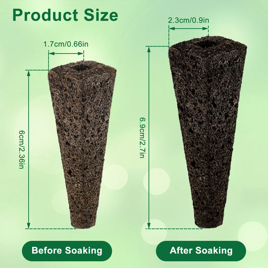 50/100Pcs Seed Grow Sponges Replacement Root Hydroponics Indoor Garden System Sponges Water Absorbent Grow Pod Kit