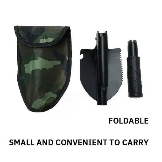 1PC Engineer Shovel Military Shovel Outdoor Multifunctional Folding Military Shovel Vehicle Camping Fishing Shovels Pickaxe