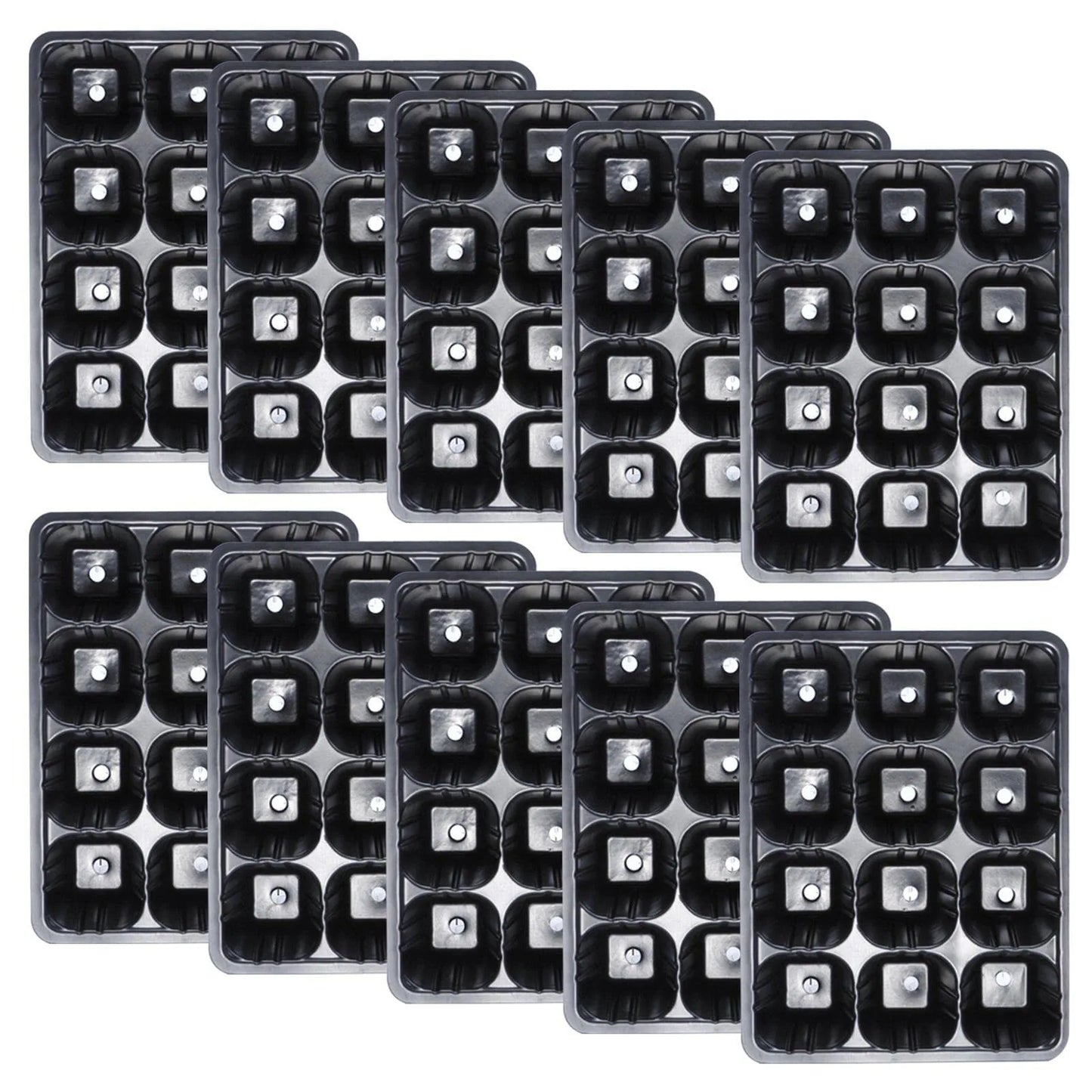12 Holes Vegetable Seedling Pots Seedling Tray Garden Pots Durable Seed Germination Plant Flower Pots Grow Box For Planting