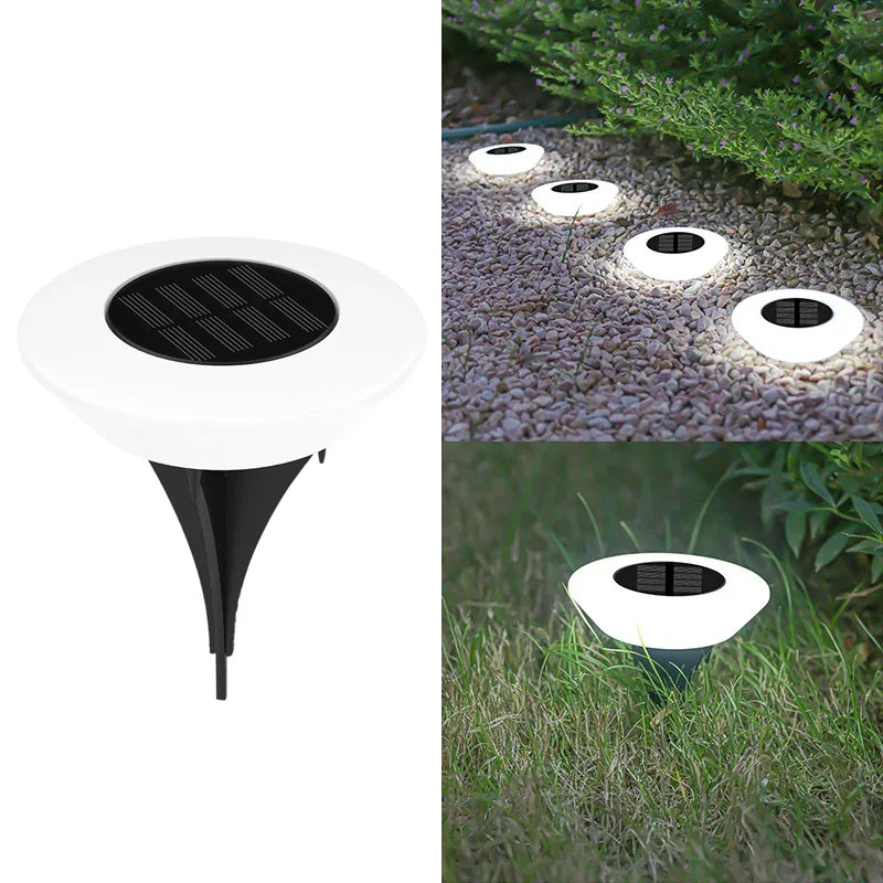 Solar Ground Lights 1/4Pack LED Lawn Lamp Outdoors Floor Lamp Landscape Light for Garden Pathway Yard Deck Camping Decor