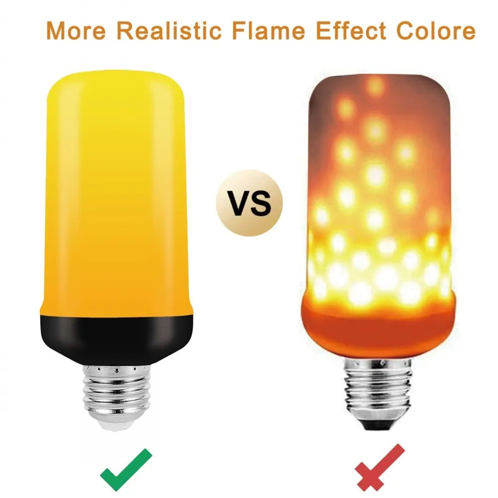 B22 E27 LED Flame Light Bulbs 4 Modes Party LED Flame Effect Light Simulation Fire Lights Bulb KTV Festival Garden Decor light
