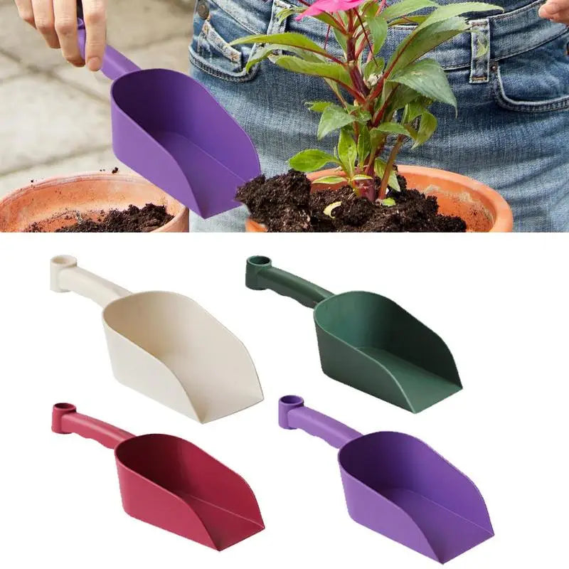 Garden Scoop Multi-Function Pp Plastic Soil Shovel Spoons Handy Garden Scoop For Soil Compost Planting Re-Potting Digging Tools