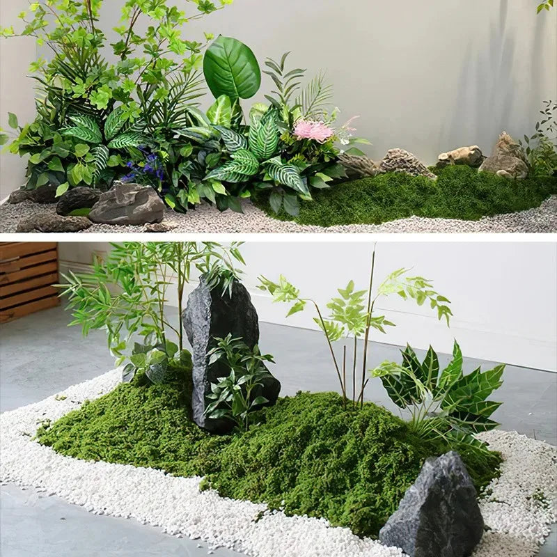 Artificial Green Plants Moss Grass Home Living Room Garden Decoration Mini Landscape Fake Flower DIY Crafts