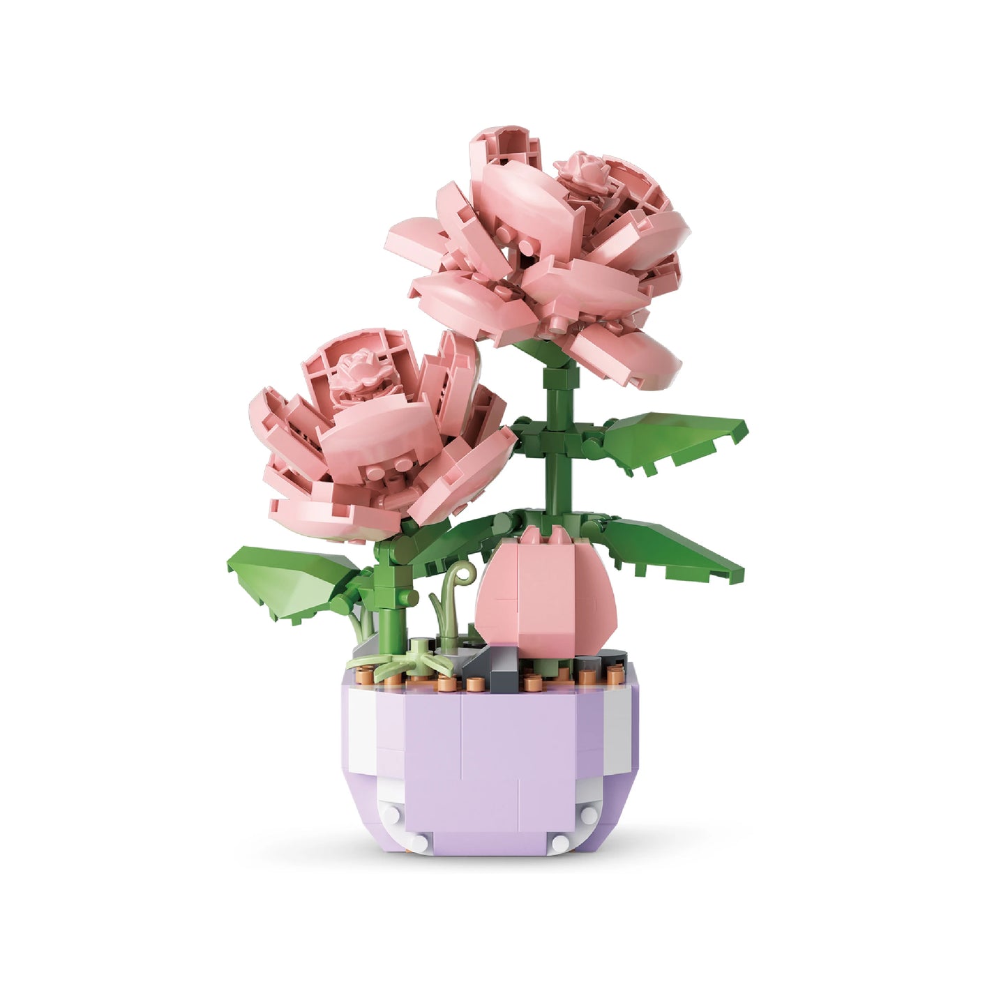 Flower Succulents Building Blocks Everlasting Flower Bonsai Tree Gardens Romantic Bricks DIY Potted Plants Model Kids Kits Toys