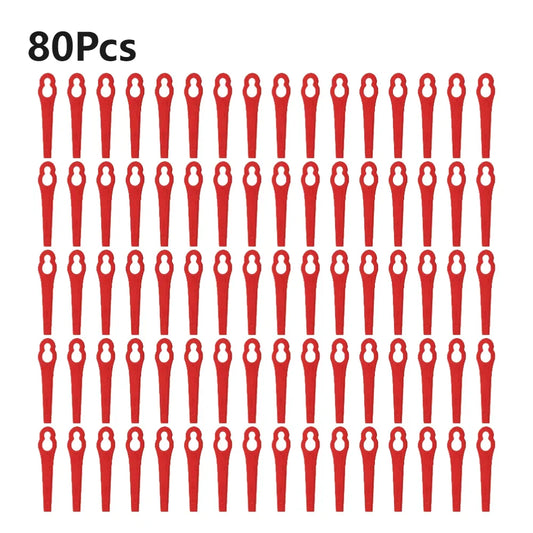 20-200pcs Lawnmower Blades Plastic L83 Grass Cutting Blade Replacement Parts Mowing Machine Blade Garden Cordless Grass Trimmer