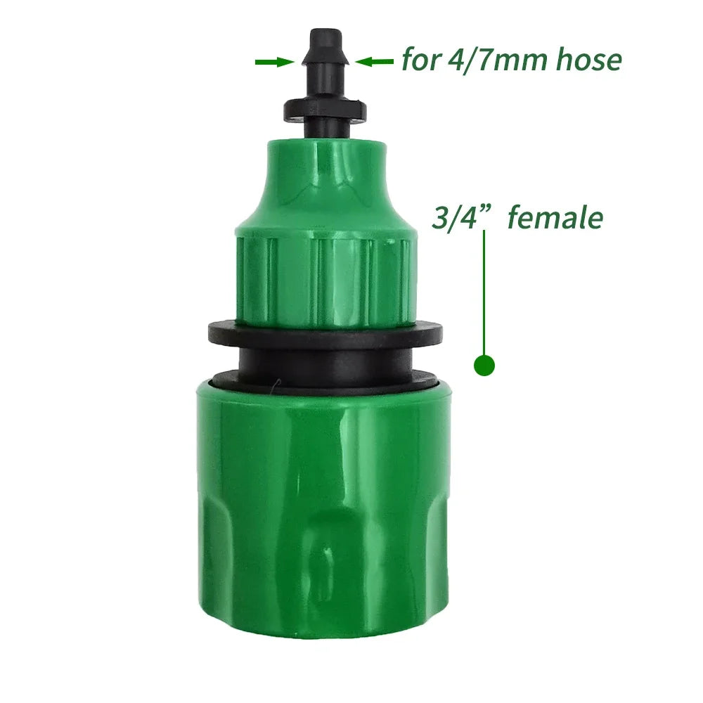 5pcs Water Pipe Quick Connector Plastic Hose Pipe Connector For Garden Pipeline Drip Irrigation System Watering Equipment Parts
