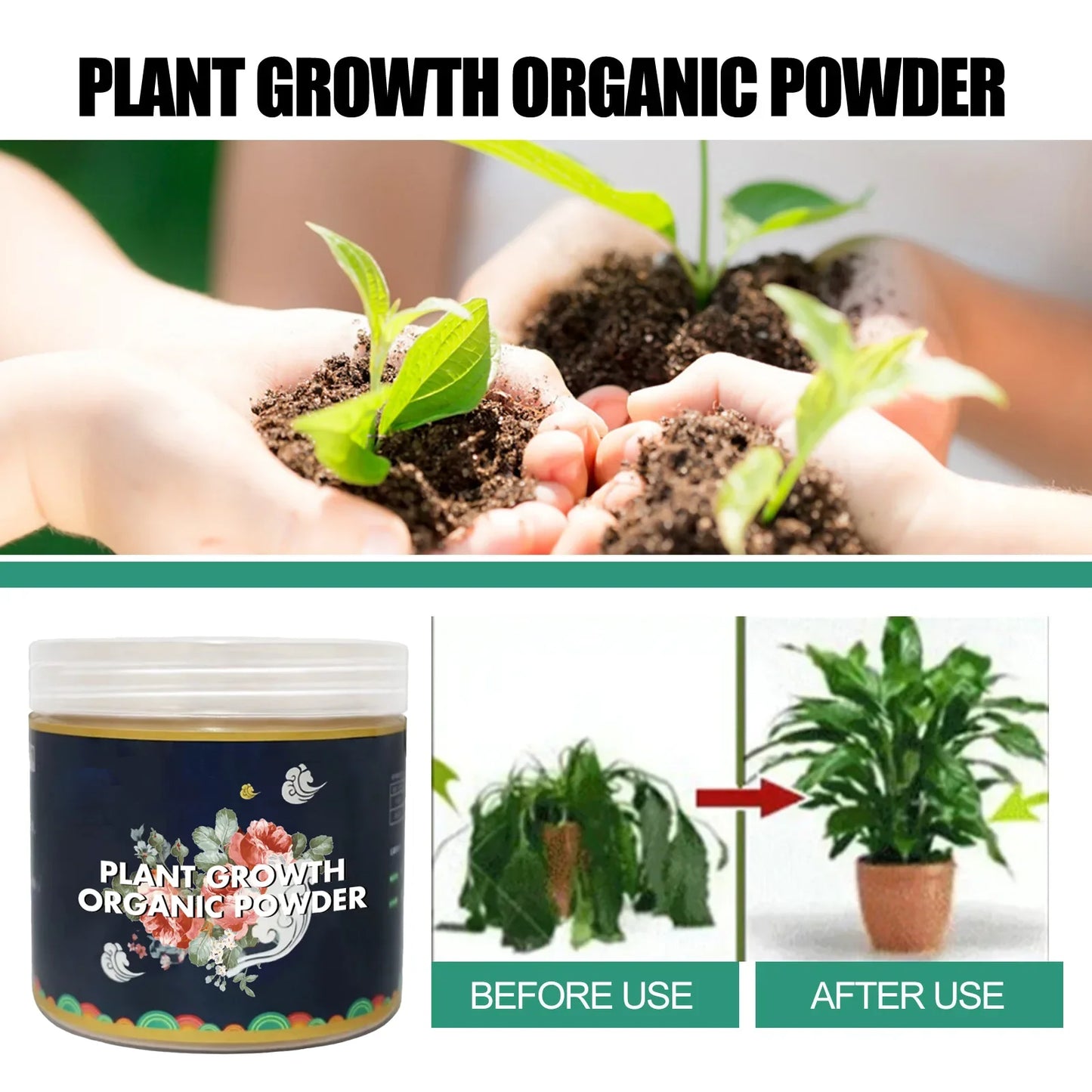 Fast Rooting Powder Plant Soil Improvement Loosening Promote Plant Growth Hydroponics Vegetable Garden Tools Rooting Fertilizer