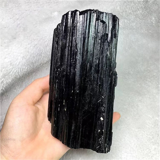 Natural Black Tourmaline Gravel Raw Gem Mineral Specimen Crystal Stone Healing Magic Advanced Collection Eliminate Magnetism 1PC